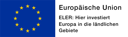 EU-Fahne mit ELER-Hinweis